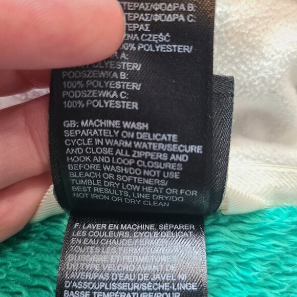 The North Face Osito Jacket Womens M Kelly Green Fleece Sherpa Full Zip Outdoors - Picture 9 of 11